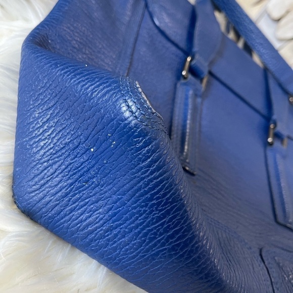 3.1 Phillip Lim Pashli Medium Calfskin Leather Satchel Royal Blue - Picture 8 of 16